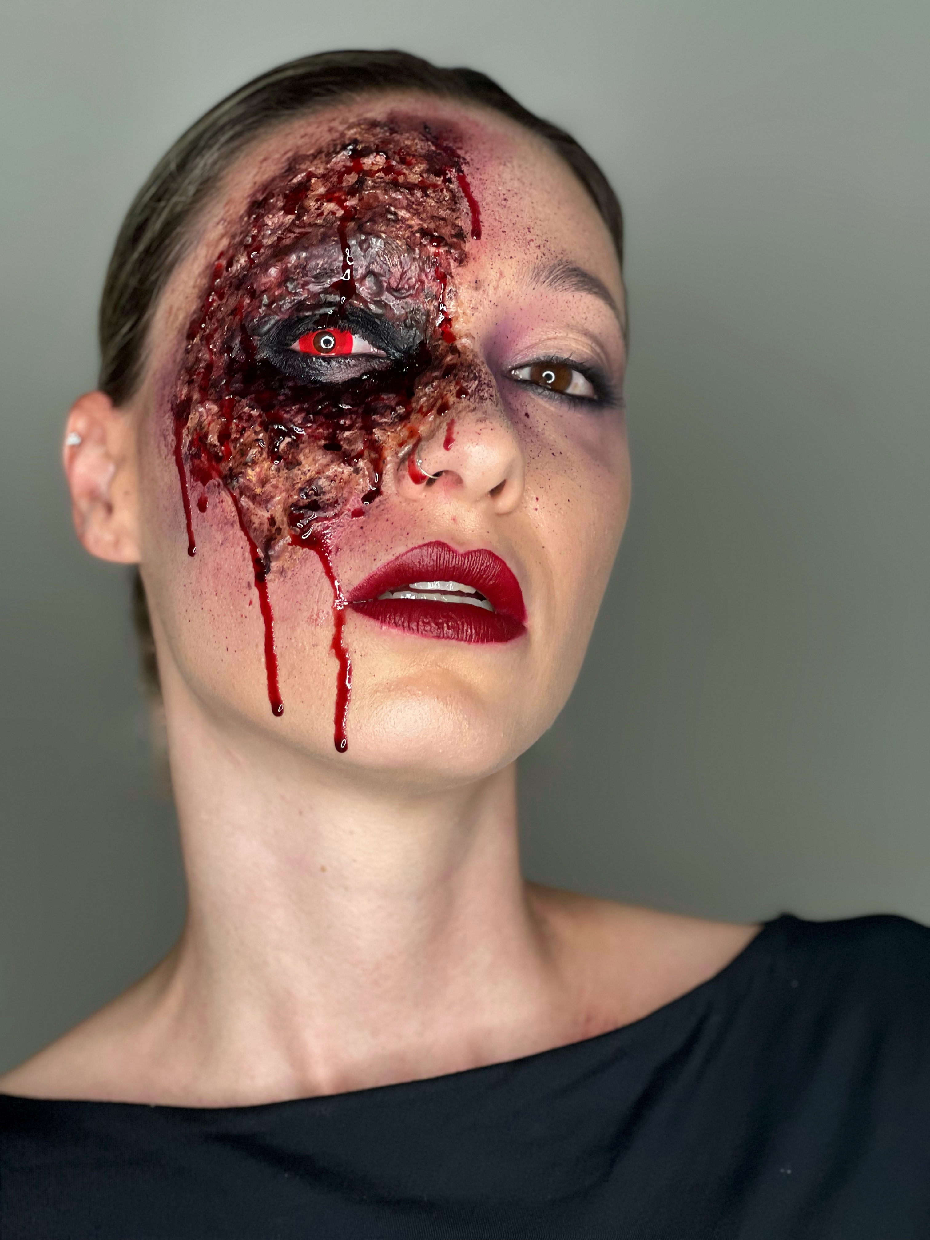 Prosthetic wound special effects makeup